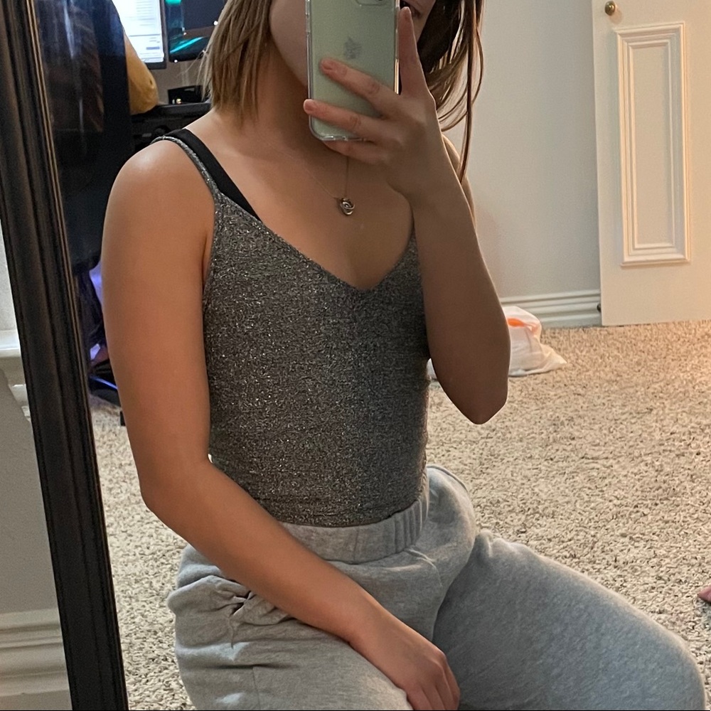 Forever 21 Sparkly Crop Top